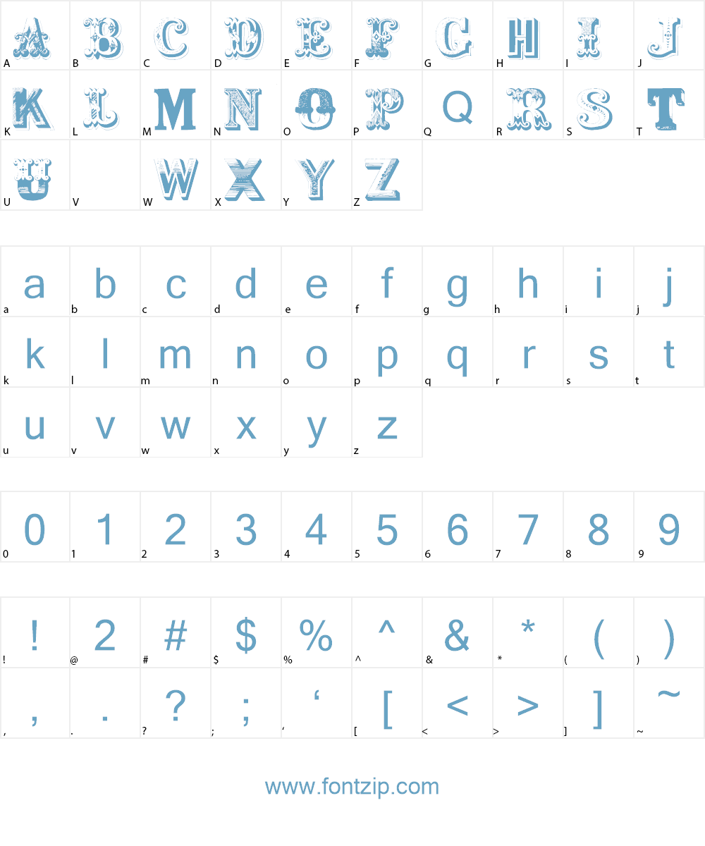 Shambhala Initials Font Character
